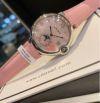 Cartier 36*8MM Imported Swiss Quartz Movement Stainless Steel Bezel Light Pink Bracelet Watch